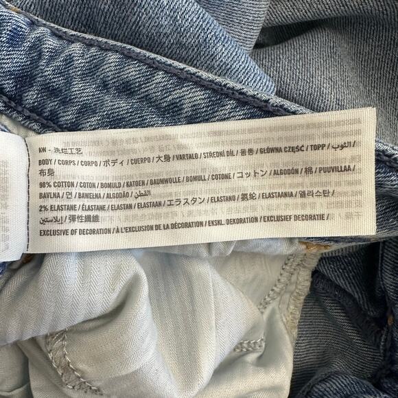 Hollister Curvy Ultra High Rise Dad Jeans 13R W31 L31 Distressed Straight Leg - Picture 10 of 12
